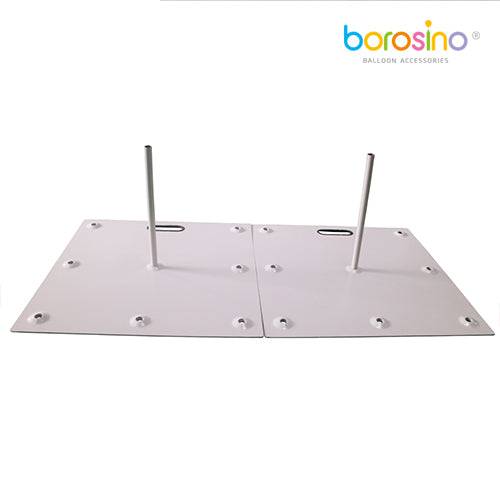 B429A Large White Balloon Base with Arch - Borosino