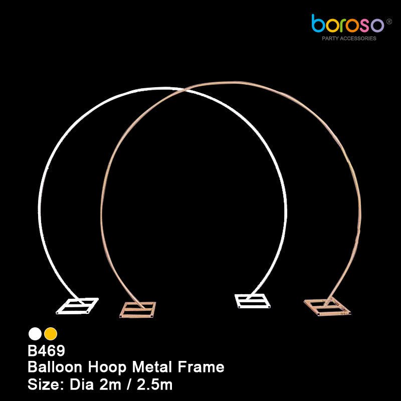 B469G-3228 Gold Balloon Hoop Metal Frame - Borosino