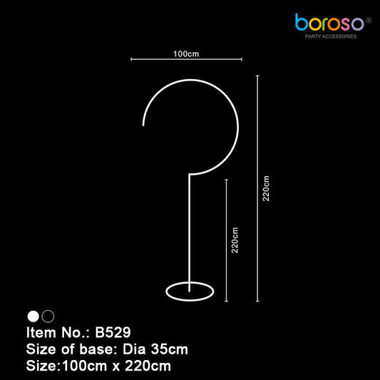 B529 White Question Mark Frame - Borosino