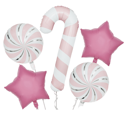 Balloon Bouquet - Candy Cane Pink