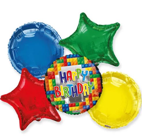Balloon Bouquet - Happy Birthday Blocks - Conver USA
