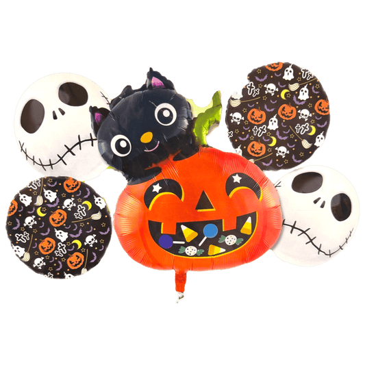 Balloon Bouquet - Pumpkin Cat