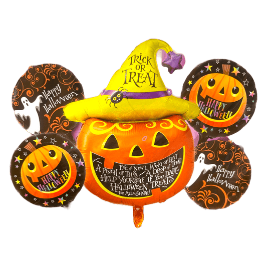 Balloon Bouquet - Trick or Treat Pumpkin