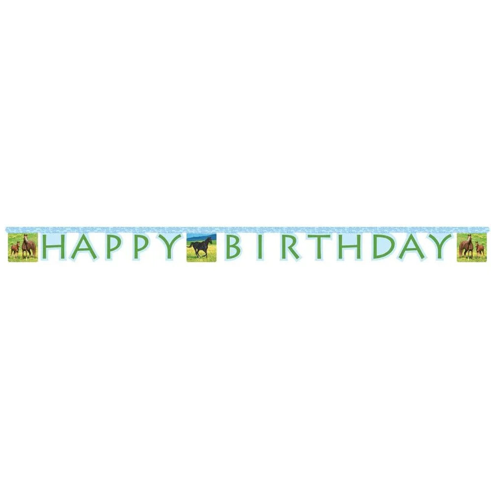 Banner - Wild Horses Happy Birthday