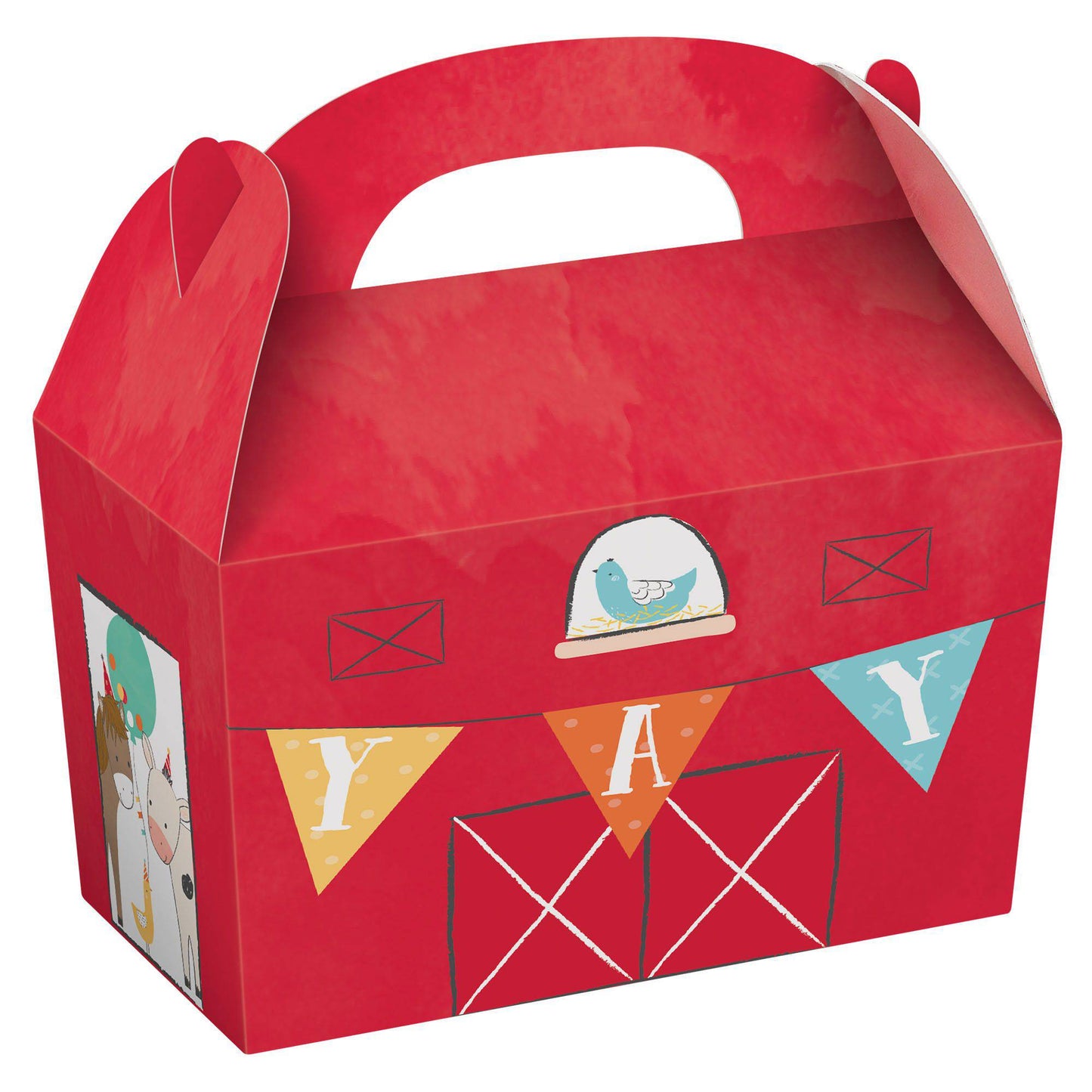 Barnyard Birthday Paper Treat Boxes 8ct - Amscan