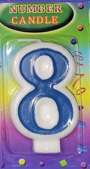 Blue Number Candles - 1ct