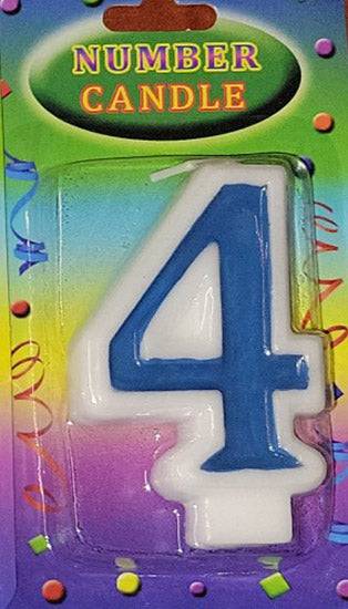 Blue Number Candles - 1ct
