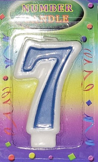 Blue Number Candles - 1ct