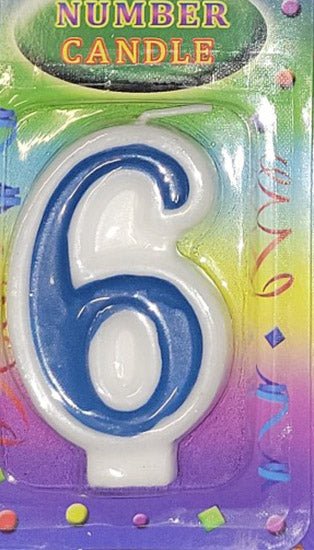 Blue Number Candles - 1ct