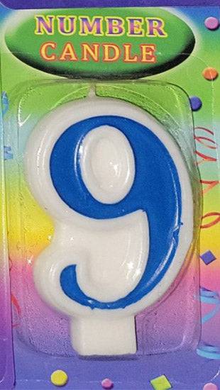 Blue Number Candles - 1ct