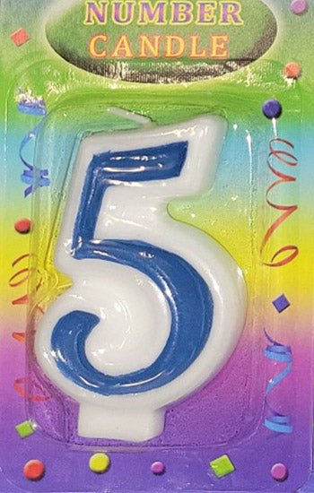 Blue Number Candles - 1ct