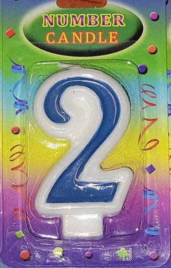 Blue Number Candles - 1ct