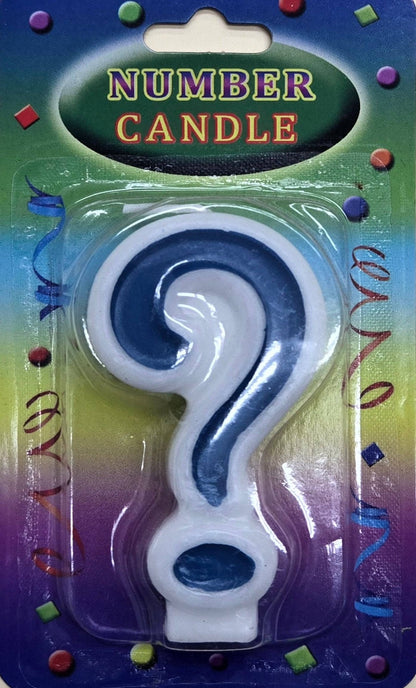Blue Number Candles - 1ct