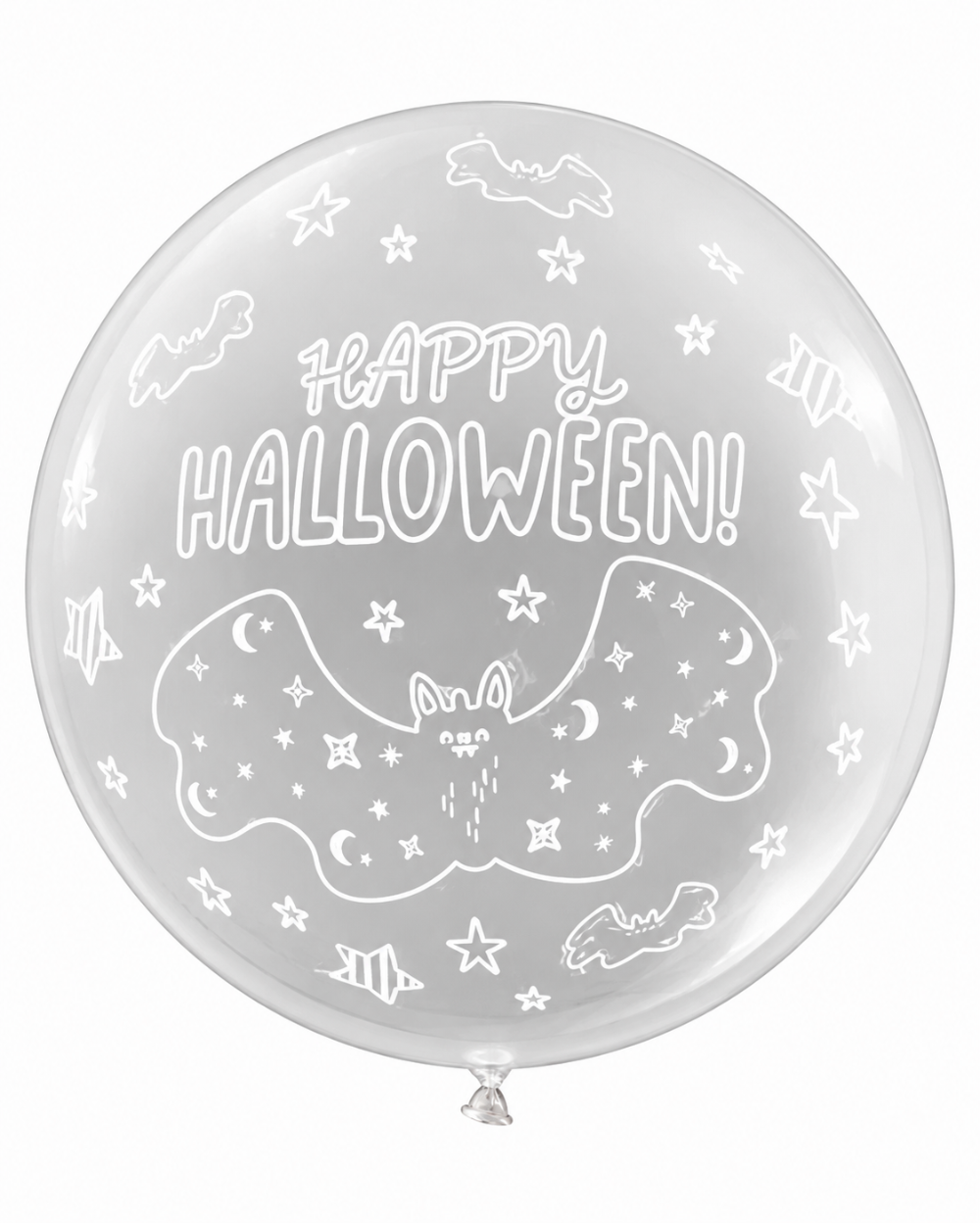18" Bubble Balloon - Happy Halloween