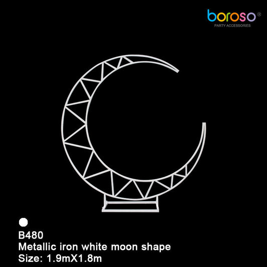 B480 Moon Shaped Frame - White - Borosino