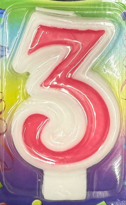 Candle - Pink Number (1ct)