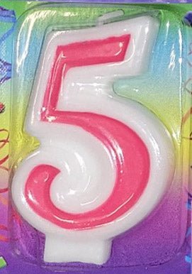 Candle - Pink Number (1ct)
