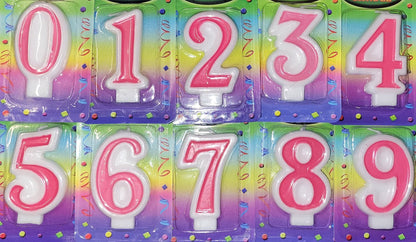 Candle - Pink Number (1ct)