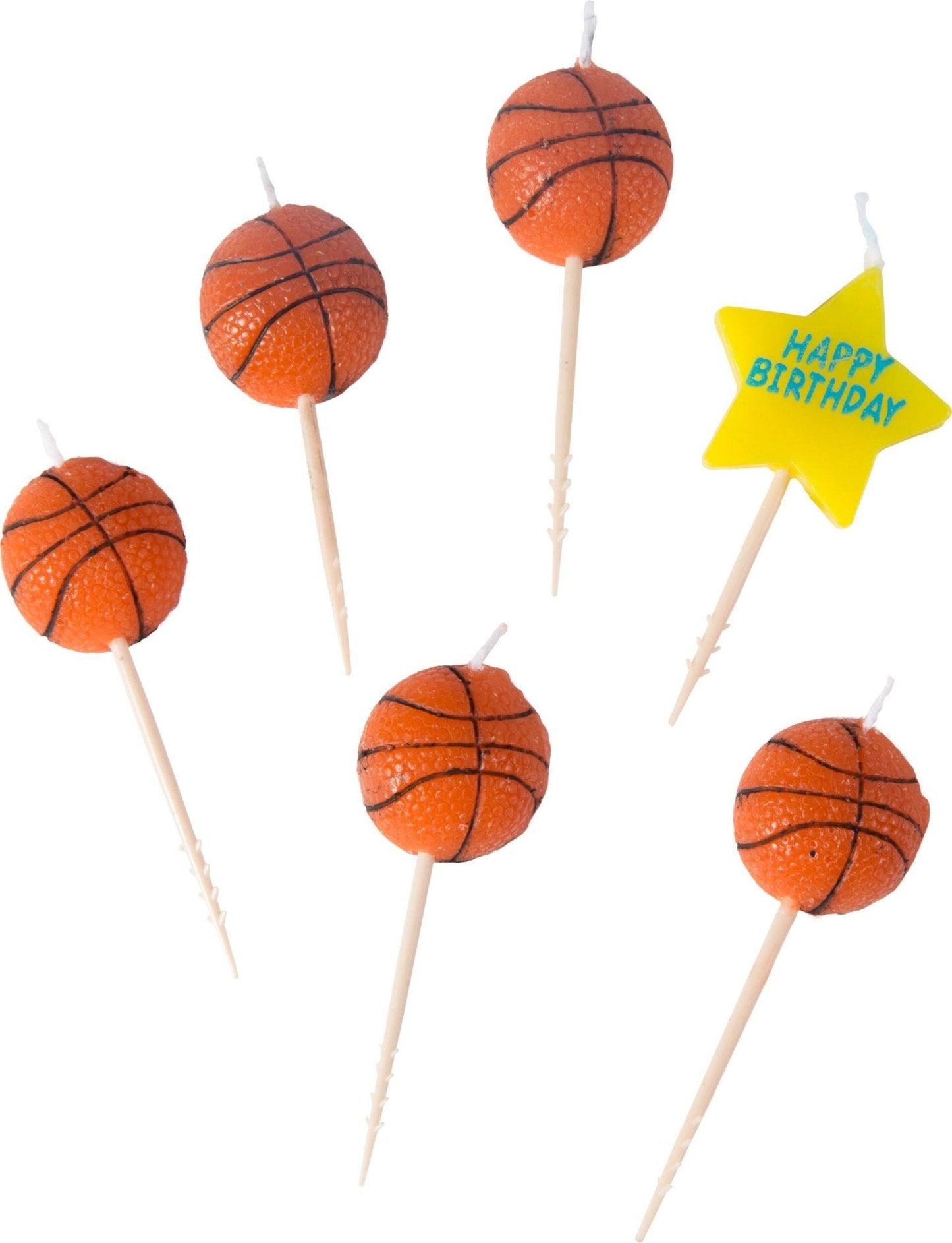 Candles - Basketball Birthday (6ct)