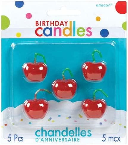 Candles - Cherry Birthday (5ct)