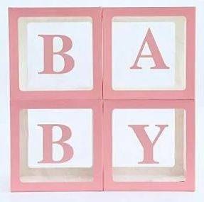 12" Clear Boxes - Baby (Select Color) - Borosino