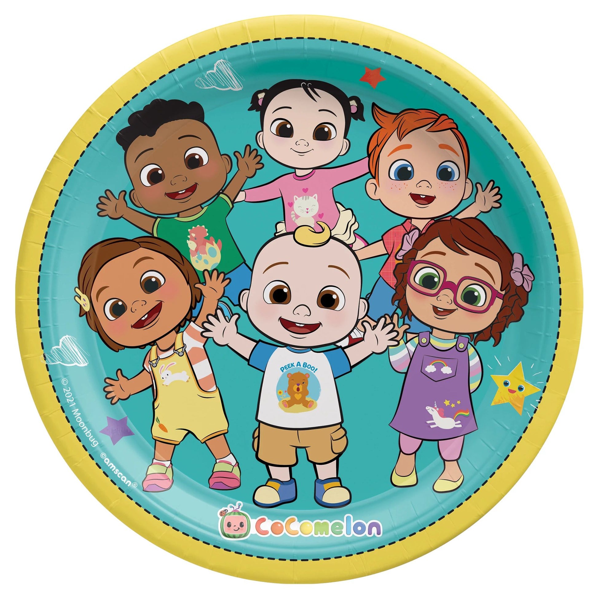Cocomelon 9" Round Plates 8ct - Amscan