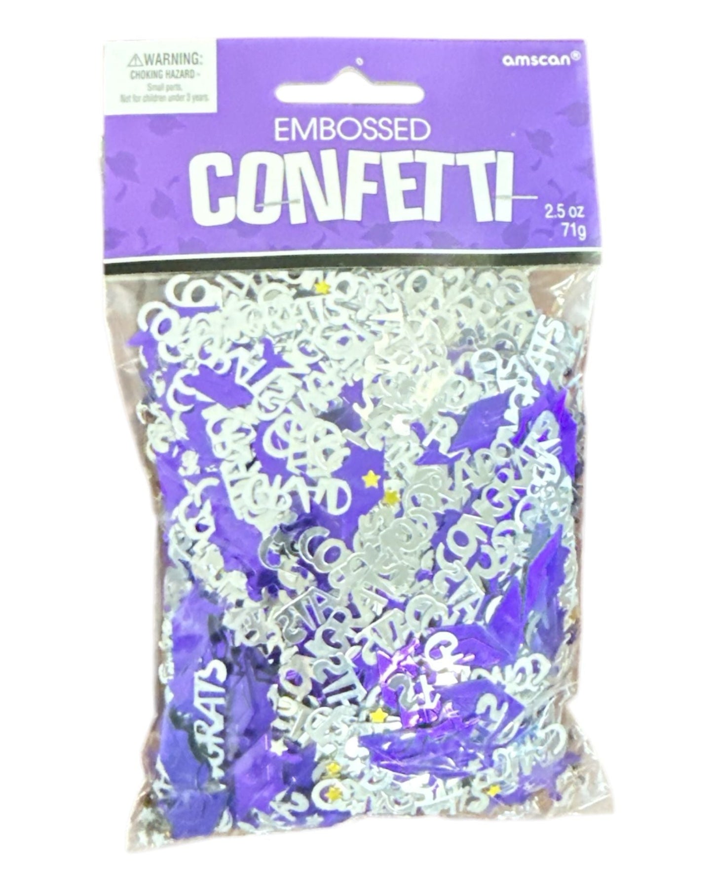 Confetti - Congrats Grad Purple