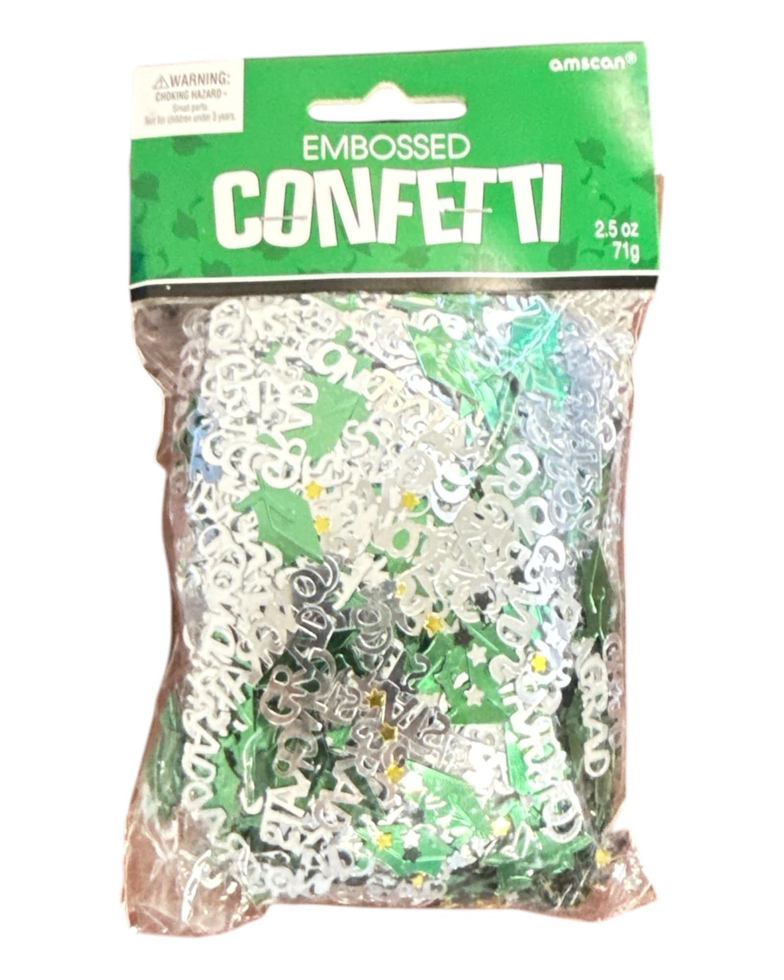 Congrats Grad (Green) Confetti 2.5 oz - Amscan