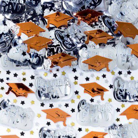 Congrats Grad (Orange) Confetti 2.5 oz - Amscan