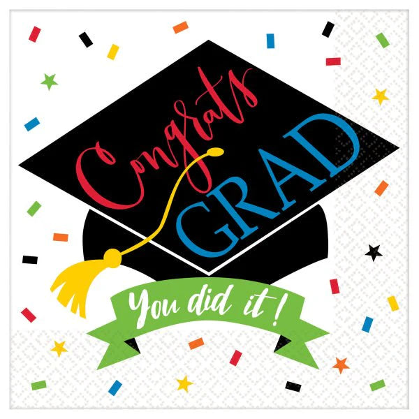 Congrats Grad You Did It! Luncheon Napkins 125ct - Amscan