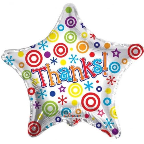 18" Thanks Star Balloon - Conver USA