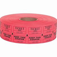 Coupon/Raffle Ticket Roll - Red 2000ct