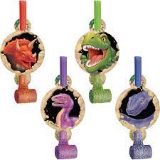 Dinosaur Party Blowers (8 Count)
