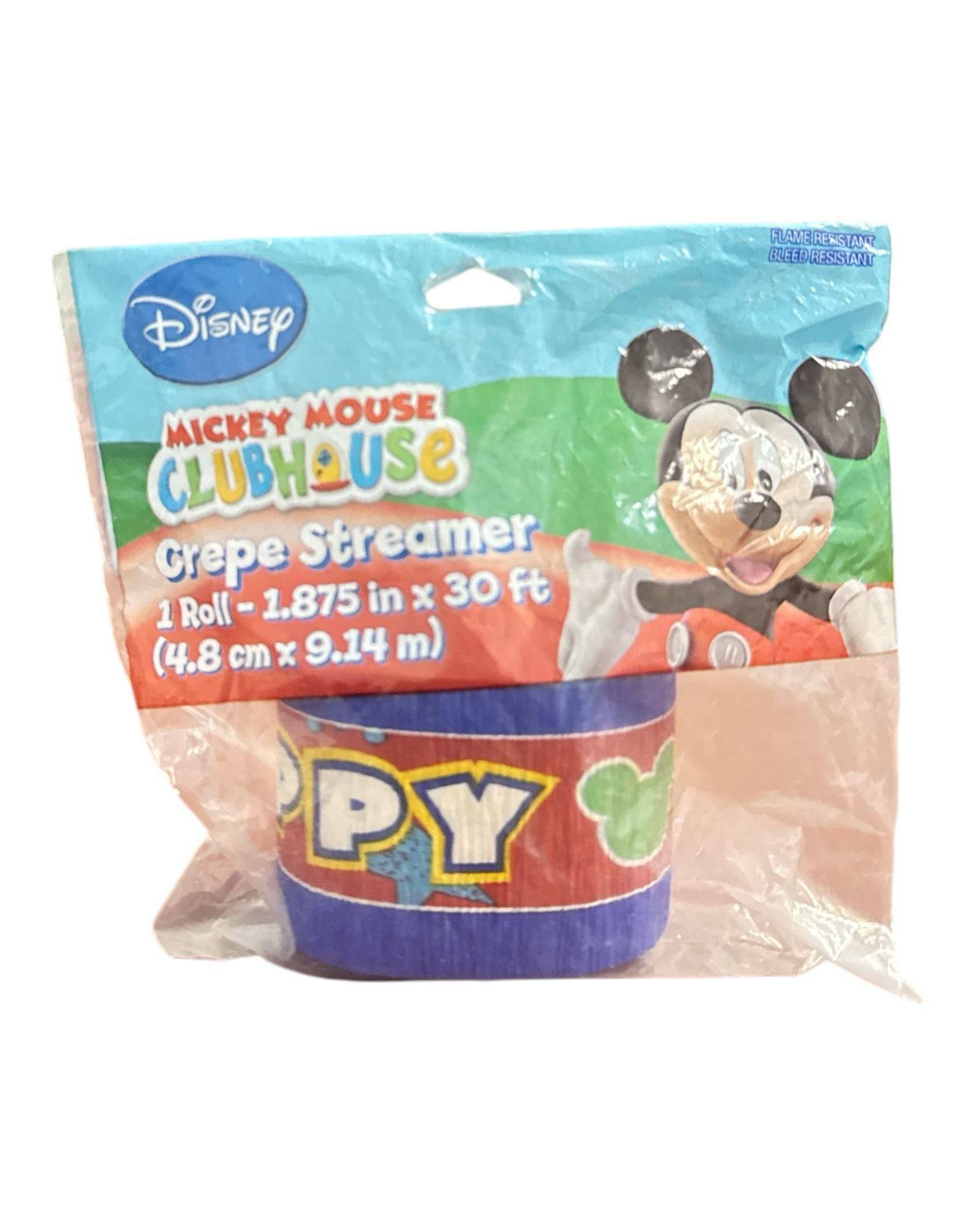 Disney Mickey Mouse Crepe Streamer 1 roll 30ft - Amscan