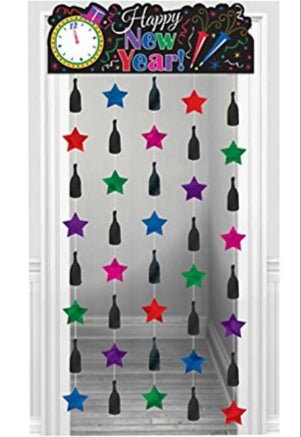 Doorway Curtain - New Year's Eve