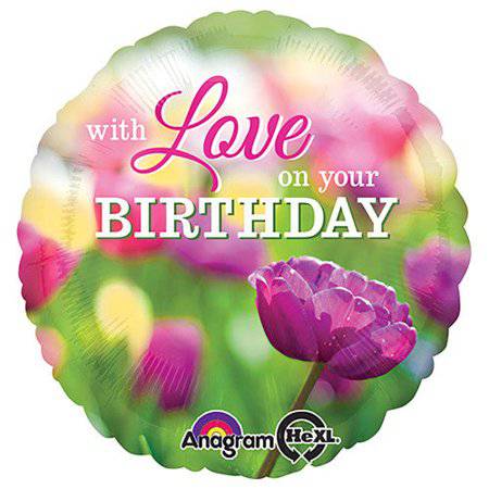 18" With Love On Your Birthday Flower