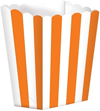 Favor Box - Orange Stripes (5ct) - Amscan