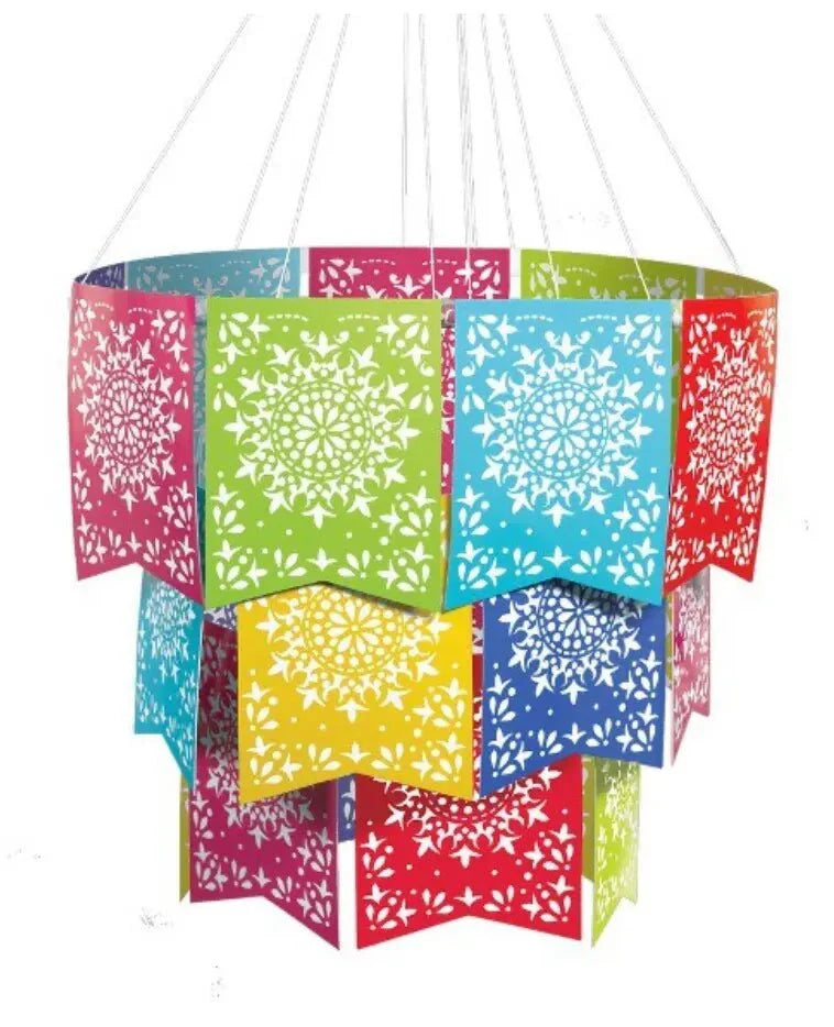 Fiesta Flag 20" Chandelier 1ct - Amscan