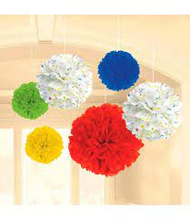 Fluffy Decorations - Bright Birthday (6ct)