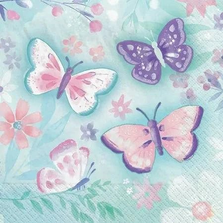 Flutter Luncheon Napkins 16Ct - Amscan