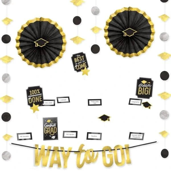 Graduation Buffet Decorating Kit Multicolor - Amscan