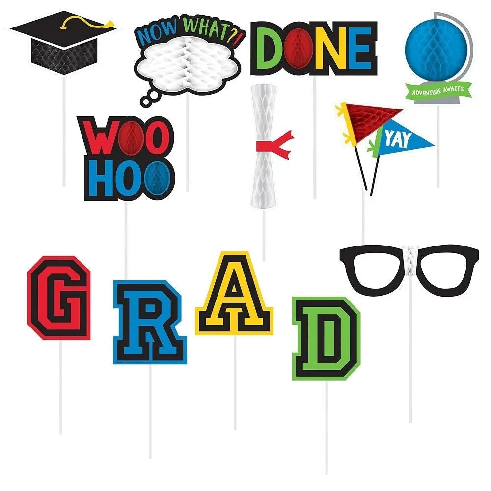 Honeycomb Photo Props - Graduation