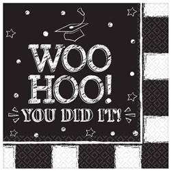 Hooray Grad Paper Beverage Napkins 36ct - Amscan