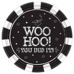 Hooray Grad Paper Round Plates 18ct - Amscan