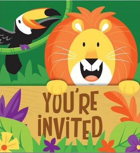 Invitations - Jungle Safari Gatefold (8ct)