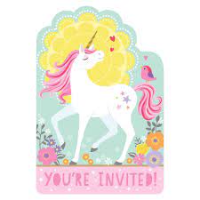 Invitations - Magical Unicorn (8ct)