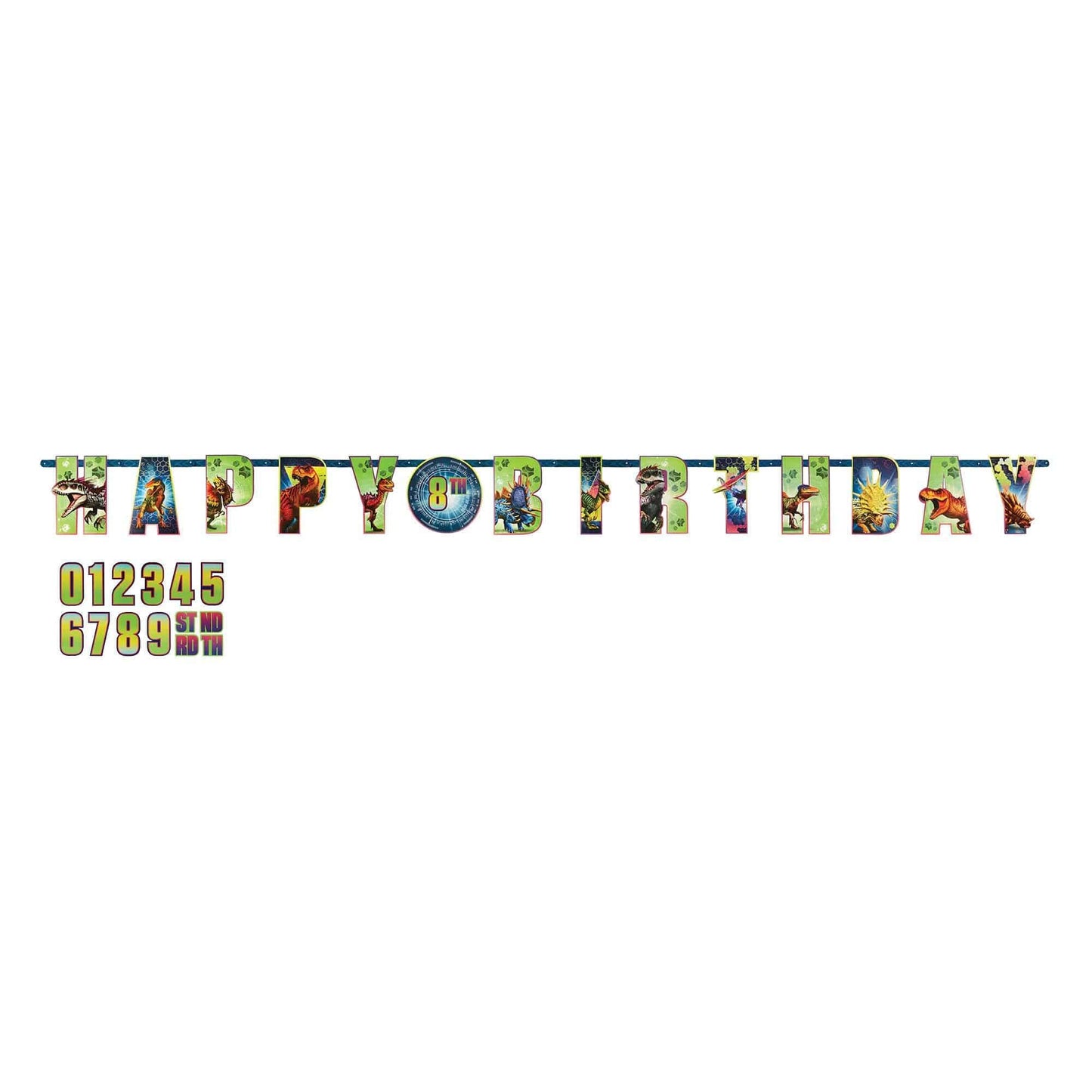 Jurassic World 10ftvJumbo Add - An - Age Letter Banner (1 Count) - Amscan