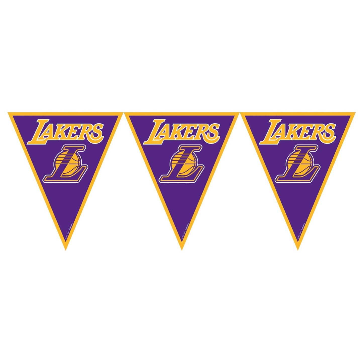LA Lakers NBA Pennant Banner 12ft - Amscan