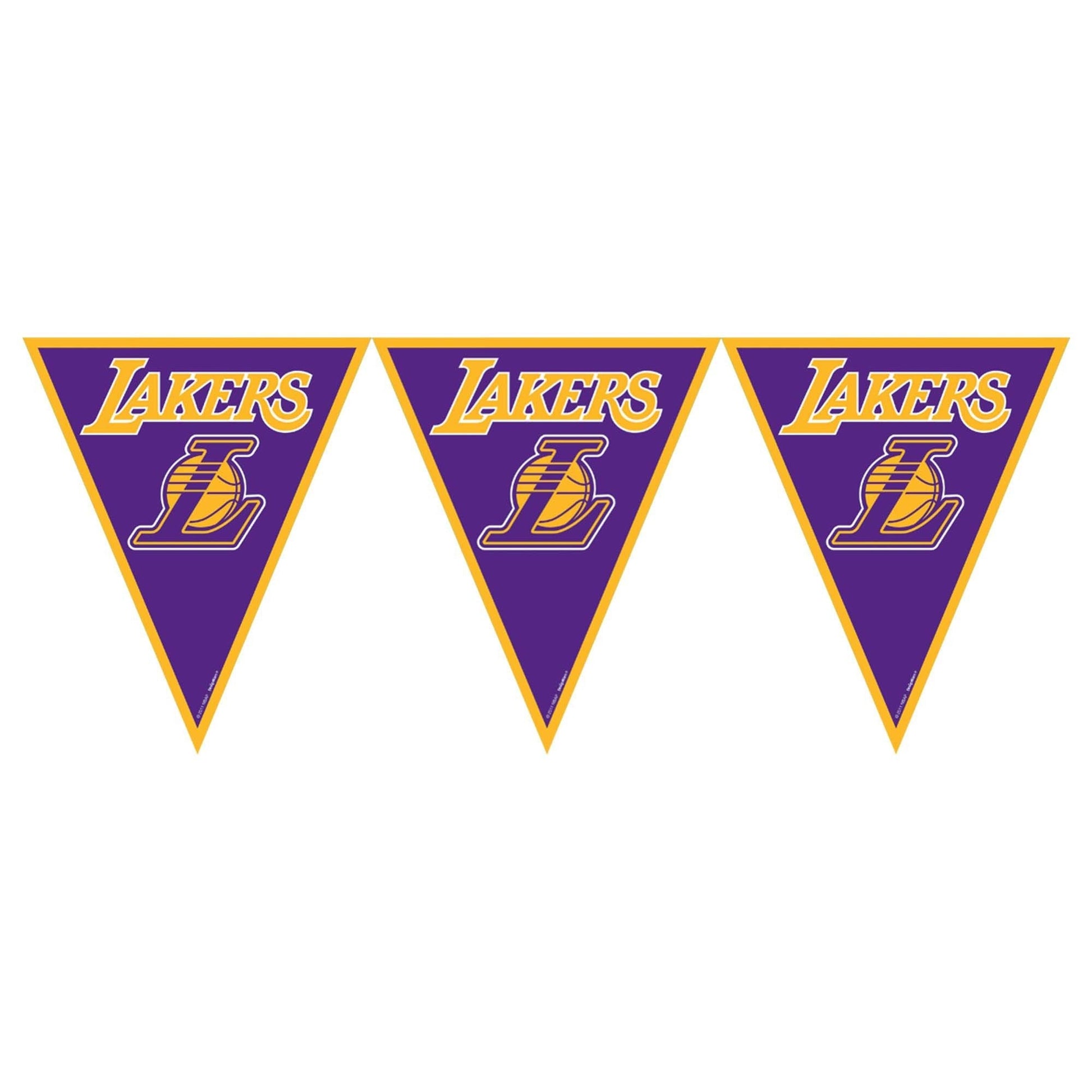 LA Lakers NBA Pennant Banner 12ft - Amscan