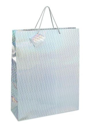 Large Gift Bag - Hologram Silver
